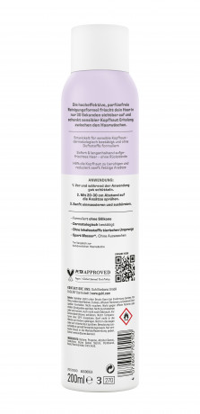 Guhl 30_Sekunden Kopfhaut Sensitiv Frische Trockenshampoo, 200 ml, Guhl сухой шампунь для чувствительной кожи головы с рисовым крахмалом, ниацинамидом и пантенолом, 200 мл