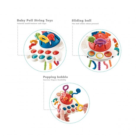 Vicabo Baby Sensorisches Montessori Spielzeug Octopus Motorikspielzeug fur Kinder Детская сенсорная игрушка Монтессори Осьминог Двигательные навыки Игрушка для детей