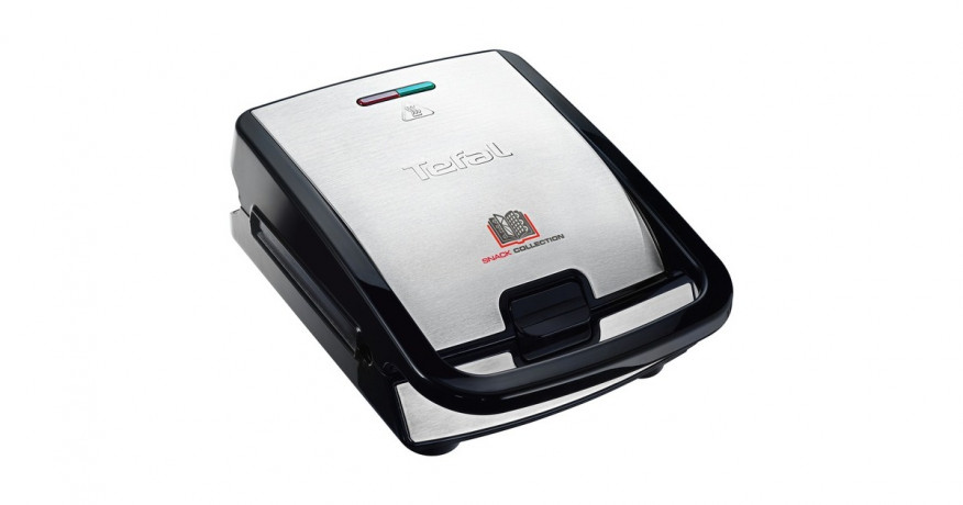 Tefal Tefal Snack Collection Set SW854D, Sandwichmaker edelstahl/schwarz, 700 Watt, mit 4 Platten-Sets edelstahl/schwarz Tefal Snack Collection Set SW854D, сэндвичница, нержавеющая сталь/черный, 700 Вт, с 4 наборами тарелок