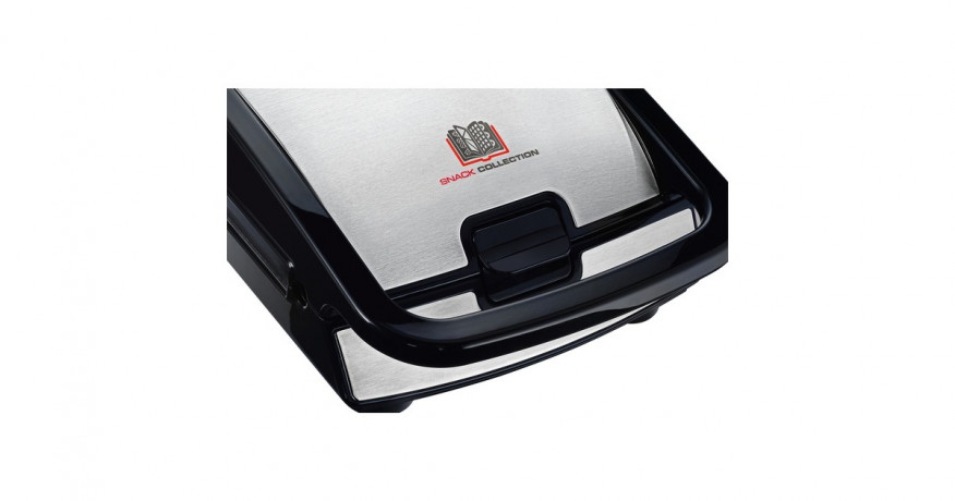 Tefal Tefal Snack Collection Set SW854D, Sandwichmaker edelstahl/schwarz, 700 Watt, mit 4 Platten-Sets edelstahl/schwarz Tefal Snack Collection Set SW854D, сэндвичница, нержавеющая сталь/черный, 700 Вт, с 4 наборами тарелок