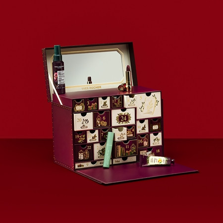 Yves Rocher Advent Calendar Premium 2026, Yves Rocher Premium Адвент-календарь 2026 с уходом за лицом, телом и волосами, макияжем, туалетной водой и аксессуарами, 24 подарка