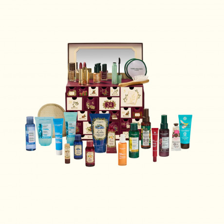 Yves Rocher Advent Calendar Premium 2026, Yves Rocher Premium Адвент-календарь 2026 с уходом за лицом, телом и волосами, макияжем, туалетной водой и аксессуарами, 24 подарка