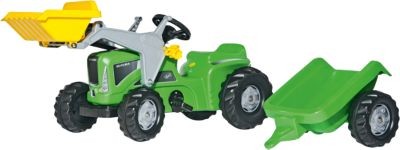 Rolly Toys ROLLY TOYS RollyKiddy Futura grun mit Lader und Anhanger ROLLY TOYS RollyKiddy Futura зеленый с погрузчиком и прицепом