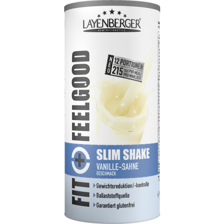 Layenberger Fit+Feelgood Slim Shake Vanille-Sahne Geschmack, Стройная диета Порошок Ваниль, 396 г
