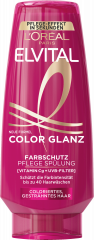 L'Oreal Paris Elvital Color Glanz Farbschutz Pflege Spuelung, 250 ml, Кондиционер для окрашенных волос с витамином Cg и UVB-фильтром, сохранение цвета и блеска, 250 мл