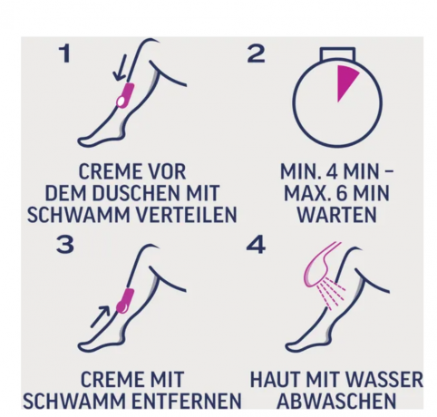 Veet Dusch-Haarentfernungs-Creme trockene Haut Крем для удаления волос в душе для сухой кожи 150мл