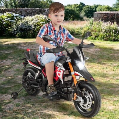 COSTWAY Motorrad Aprilia 12 V mit Lichter  Musik ab 3 Jahre Мотоцикл Aprilia 12 V со световой музыкой от 3-х лет
