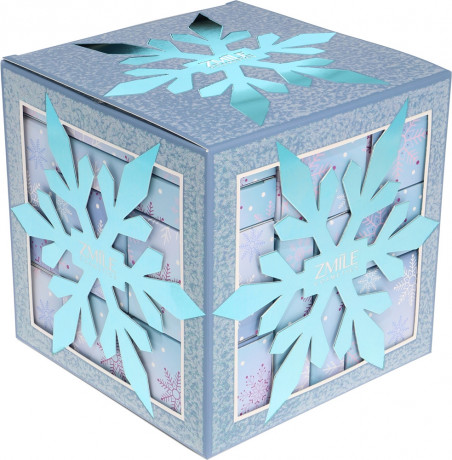 ZMILE COSMETICS Snowflake Puzzle Ice Blue Adventskalender 2026, Адвент-календарь 2026 ZMILE Snowflake Puzzle Ice Blue с макияжем и аксессуарами