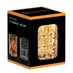 Nachtmann Highland Becher Glas aqua, Нахтман Хайленд Стакан для виски, 345 мл, голубой, 1 шт