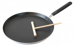 Elo Elo Crepes-Pfanne mit Teigroller schwarz Форма для блинов Elo со скалкой