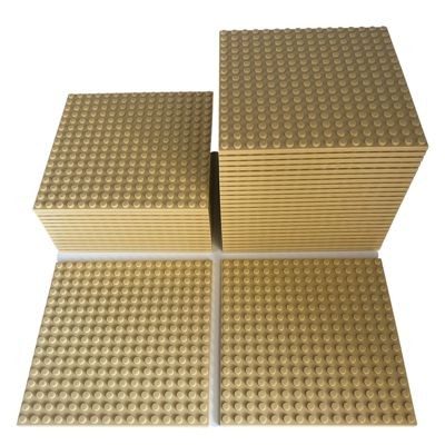 LEGO LEGO 16x16 Bauplatten Beige Platten - Beidseitig bebaubar - Tan 91405 Menge 8x Строительные пластины LEGO 16x16 Бежевые пластины — Сборка с обеих сторон — Желто-коричневый 91405 Количество 8 шт.