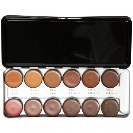 BEAUTY IS LIFE Teint Camouflage Консилер Profi Set, 12 Farbtonen Fuss dunkle Haut / 40 г