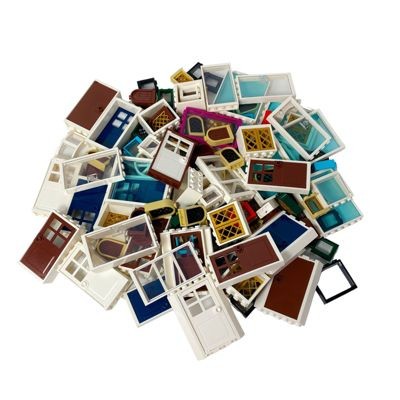 LEGO LEGO Fenster und Turen gemischt - 25 Stuck - Haus, Gebaude, City NEU LEGO окна и двери смешанные - 25 штук - дом, здание, город НОВИНКА