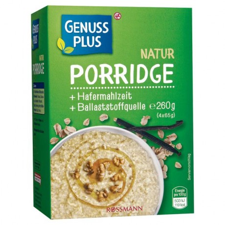 GENUSS PLUS Porridge Natur 260 г