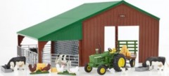 TOMY Scheunenset mit John Deere Traktor und Zubehor Комплект сарая с трактором John Deere и аксессуарами