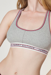 Tommy Hilfiger UNLINED BRALETTE Bustier light grey heather БРАЛЕТ БЕЗ ПОДКЛАДКИ Бюстье светло-серый вереск