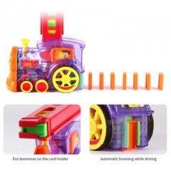 Vicabo Domino Zug Spielzeug Set Dominosteine Domino Spiel Spielzeugautos fur Kinder Домино поезд игрушечный набор домино игра домино игрушечные машинки для детей