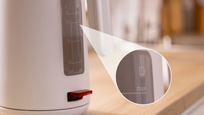 BOSCH BOSCH Wasserkocher MyMoment TWK2M161, 1,7 l, 2400 W, Abschaltautomatik, Tassenanzeige, Weiss matt  Чайник BOSCH MyMoment TWK2M161, 1,7 л, 2400 Вт, автоотключение, дисплей чашки, матовый белый