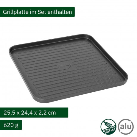 BRUNNER BRUNNER Gaskocher BRUNNER DEVIL SD NG Camping Gaskocher Set Zundsicherung, Vielseitig, (Gaskocher + Grillplatte) Газовая плиа BRUNNER BRUNNER DEVIL SD NG комплект газовых плит для кемпинга предохранитель зажигания, универсальный, (газовая плита +