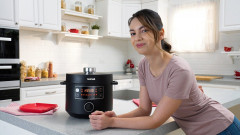 Tefal Tefal Multikocher CY7548 Turbo Cuisine, 1090 W, 5 l Schussel, elektrischer Schnellkochtopf, 10 automatische Programme, vielseitig  Мультиварка Tefal CY7548 Turbo Cuisine, 1090 Вт, чаша 5 литров, электрическая скороварка, 10 автоматических программ, 
