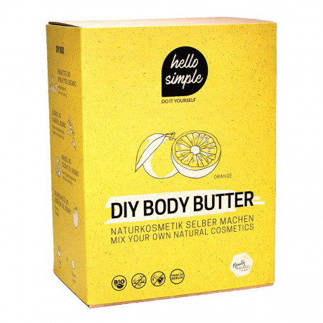 Hello Simple DIY Set Body Butter Orange Набор "Сделай сам" Масло для тела Апельсин