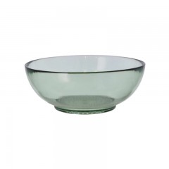 Bitz Bitz Kusintha - Glas green Schussel d: 20 cm / h: 10,5 cm Bitz Kusintha - Зеленая стеклянная чаша д: 20 см / в: 10,5 см