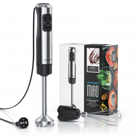 Arendo Arendo Stabmixer, 1200 W, Edelstahl, mit Schneebesenaufsatz, Purierstab mit abnehmbarem Mixfuss  Ручной блендер Arendo, 1200 Вт, нержавеющая сталь, с насадкой-венчиком, очищающий стержень со съемной ножкой для смешивания
