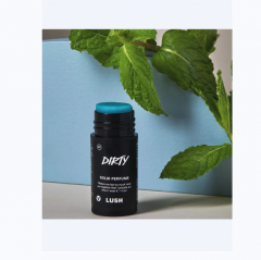 LUSH DIRTY Solid Perfume Твёрдые духи унисекс аромат с мятой, нероли и сандалом, компактный парфюм, свежий травяной запах, 11 г