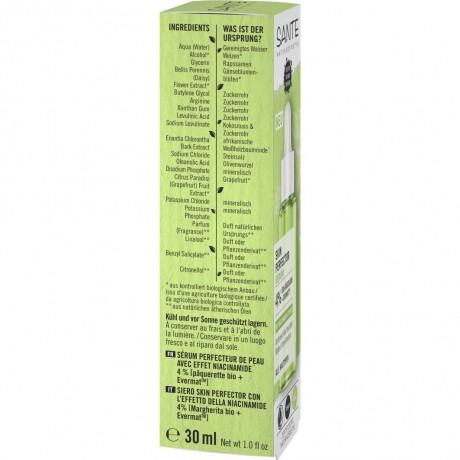 Sante Skin Perfector Serum mit Niacinamid-Effekt  Сыворотка Skin Perfector с эффектом ниацинамида