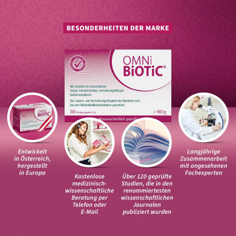 OMNi BiOTiC SR-9 Kids 28st x 2packs, Пробиотик для детей 3+, 9 штаммов бактерий + витамин B2 Поддержка кишечника и нервной системы, персиковый вкус, 28 стиков x 2уп