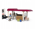 Schleich Horse Club 42705  Lakeside Truck mit Anhanger, Игровой набор "Путешествие к озеру", внедорожник с прицепом и лошадьми, фигурки, аксессуары, более 20 элементов, от 5 лет, Германия