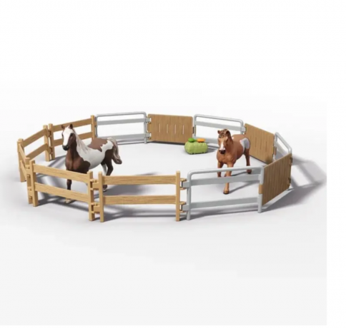 Schleich Horse Club 42705  Lakeside Truck mit Anhanger, Игровой набор "Путешествие к озеру", внедорожник с прицепом и лошадьми, фигурки, аксессуары, более 20 элементов, от 5 лет, Германия