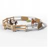 Schleich Horse Club 42705  Lakeside Truck mit Anhanger, Игровой набор "Путешествие к озеру", внедорожник с прицепом и лошадьми, фигурки, аксессуары, более 20 элементов, от 5 лет, Германия