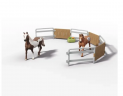 Schleich Horse Club 42705  Lakeside Truck mit Anhanger, Игровой набор "Путешествие к озеру", внедорожник с прицепом и лошадьми, фигурки, аксессуары, более 20 элементов, от 5 лет, Германия