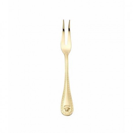 Rosenthal meets Versace Rosenthal Versace Medusa Besteck 14 gramm vergoldet - Feingold 999 Fleischgabel gross 18,5 cm Столовые приборы Rosenthal Versace Medusa 14 грамм с позолотой - чистое золото 999 Вилка для мяса большая 18,5 см