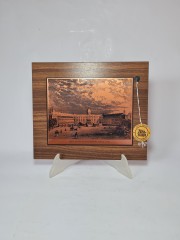 Aitzkunst Гравюра-офорт &quot;Дворцовая площадь в г. Карлсруэ, 1840г.&quot;, 22смx25.5см, Германия, 1960-70гг.