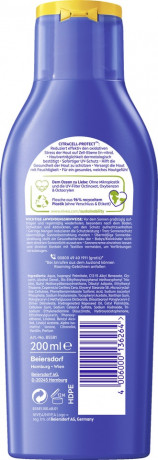 NIVEA SUN Schutz & Pflege Sonnenlotion LSF 30, 200 ml, Нивеа Солнцезащитный лосьон SPF 30, CitraCell Protect, витамин C и гиалурон, водостойкий, 200 мл
