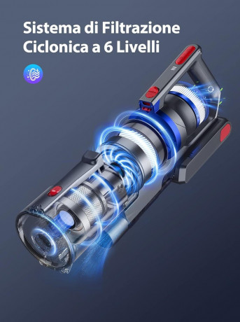 Buture Buture Akku-Hand-und Stielstaubsauger, 450,00 W, Beutellos, 33000 Pa Starke Saugleistung Staubsauger Kabelloser Staubsauger2200mAh Беспроводной ручной пылесос Buture, 450,00 Вт, без мешка, 33000 Па, сильная всасывающая способность, беспроводной пы