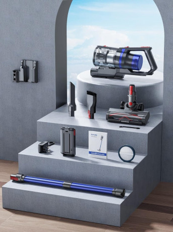 Buture Buture Akku-Hand-und Stielstaubsauger, 450,00 W, Beutellos, 33000 Pa Starke Saugleistung Staubsauger Kabelloser Staubsauger2200mAh Беспроводной ручной пылесос Buture, 450,00 Вт, без мешка, 33000 Па, сильная всасывающая способность, беспроводной пы