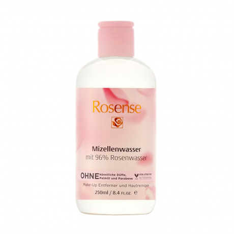 Rosense Mizellenwasser mit 96% Rosenwasser Мицеллярная вода с 96% розовой водой