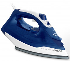 Tefal Tefal Dampfbugeleisen FV2838 Express Steam, 2400 W, Keramik-Bugelsohle, 180 g/Min. Dampfstoss, Tropfstopp  Паровой утюг Tefal FV2838 Express Steam, 2400 Вт, керамическая подошва, 180 г/мин. Паровой удар, капля-стоп