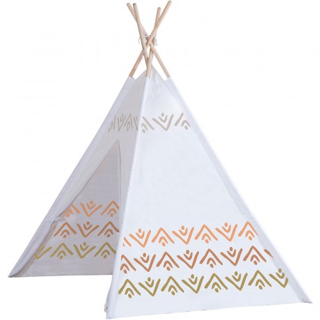 JOHN Holz Tipi nature cosy mit Tragetasche Деревянный вигвам на природе уютный с сумкой для переноски
