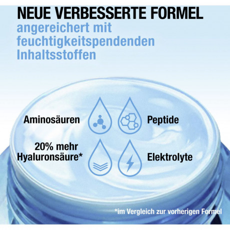 Neutrogena Hydro Boost Nacht Creme, 50 ml, Neutrogena Hydro Boost Восстанавливающий ночной крем с гиалуроновой кислотой, аминокислотами и пептидами, 50 мл