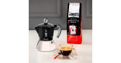 Bialetti Bialetti Moka Induction, Espressomaschine schwarz/silber, 6 Tassen  schwarz, silber Bialetti Moka Induction, кофемашина для эспрессо черный/серебристый, 6 чашек