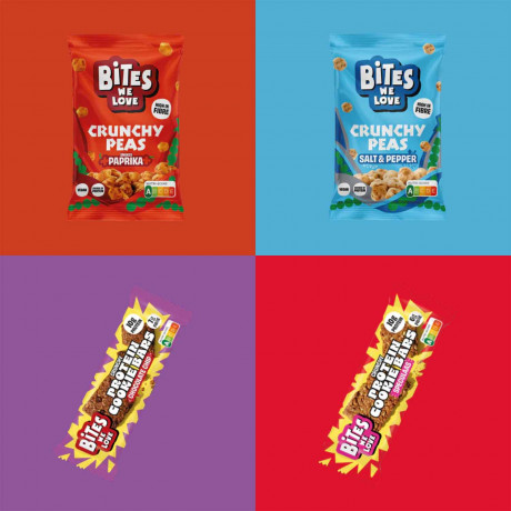 BitesWeLove Adventskalender 2026, 24 Protein-, Hafer-, Nuss- und Huelsenfrucht-Snacks, 1050 g, BitesWeLove Адвент-календарь 2026 с протеиновыми и овсяными батончиками, ореховыми и бобовыми снеками, 24 упаковки, 1050 г
