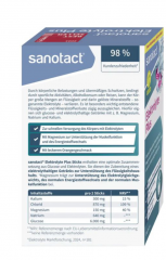 sanotact Elektrolyte Plus sticks 20st, Электролиты плюc для поддержания водно-электролитного баланса, для детей и взрослых, апельсиновый вкус, 20 стиков