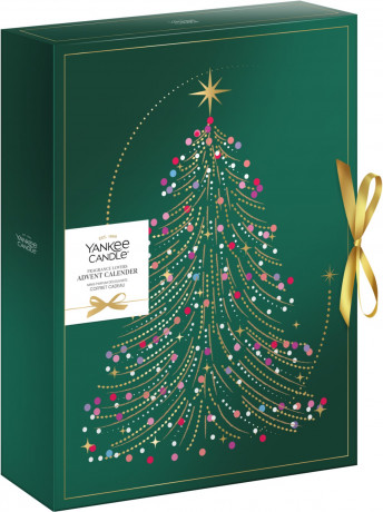 Yankee Candle Fragrance Lovers Advent Calendar 2026, Yankee Candle Fragrance Lovers Адвент-календарь 2026 с 24 ароматическими свечами двенадцати ароматов и подсвечником, 25 предметов