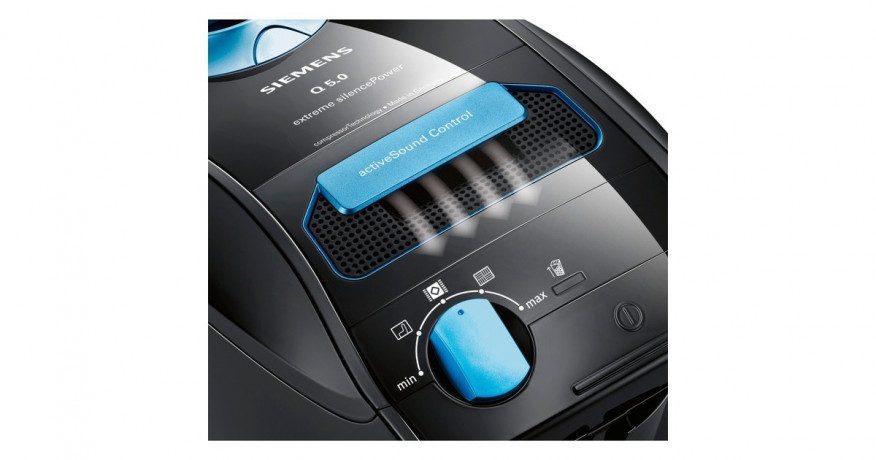 Siemens Siemens Bodenstaubsauger VSQ5X1230 Q5.0 extreme silencePower 850W schwarz/blau schwarz/blau Пылесос Siemens VSQ5X1230 Q5.0 экстремальная тишинаМощность 850 Вт черный/синий
