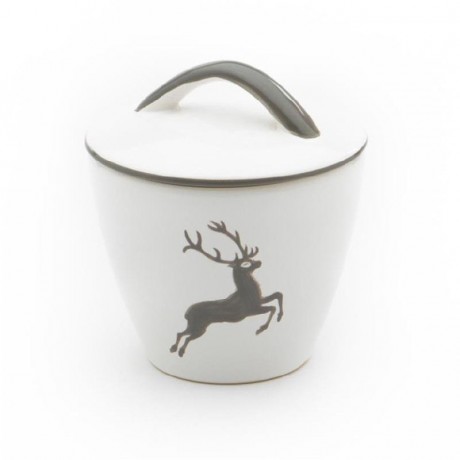Gmundner Keramik Gmundner Keramik Grauer Hirsch Zuckerdose Gourmet d: 9 cm / h: 10,5 cm Сахарница Gmundner Ceramics Grey Deer Gourmet d: 9 см / высота: 10,5 см