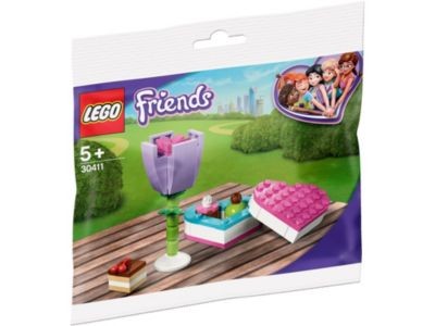 LEGO Friends 3er Set: 30413 Blumenwagen - Polybag + 30414 Emmas Zaubertruhe - Polybag + 30411 Pralinenschachtel  Blume - Polybag Набор друзей из 3 штук: 30413 цветочная тележка - полиэтиленовый пакет + 30414 Волшебный сундук Эммы - полиэтиленовый пакет +